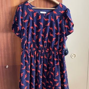 Fun dinosaur dress XL-XXL